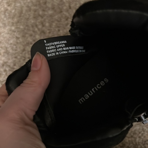 Womans Black Wedges 9 - Picture 4 of 5